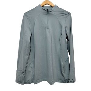 Athleta‎ Womens XL Whistler Half Zip Pullover in Sage Activewear